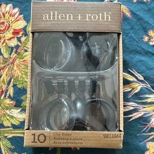 Allen + Roth Black Clip Rings Set